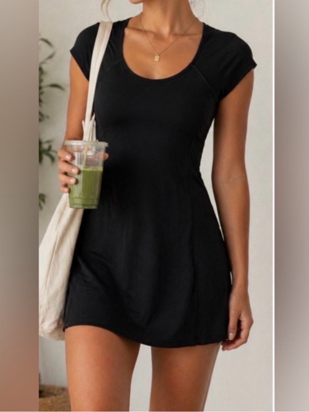 Aerie black athletic dress
